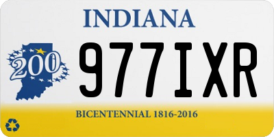 IN license plate 977IXR