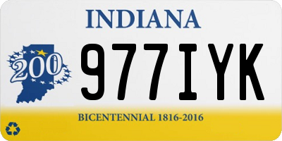 IN license plate 977IYK
