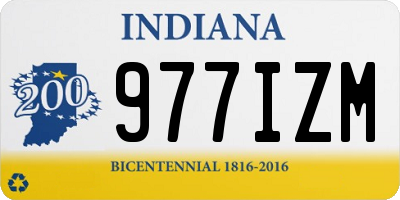 IN license plate 977IZM