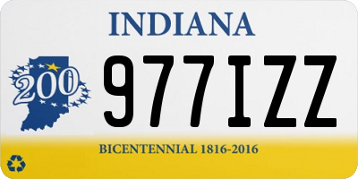 IN license plate 977IZZ