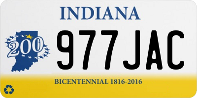 IN license plate 977JAC