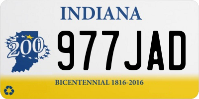 IN license plate 977JAD