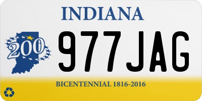 IN license plate 977JAG