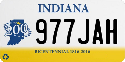 IN license plate 977JAH