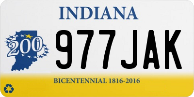 IN license plate 977JAK