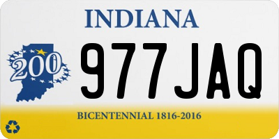 IN license plate 977JAQ
