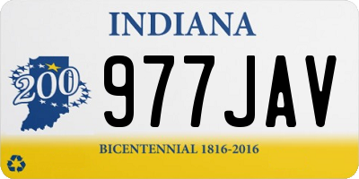 IN license plate 977JAV