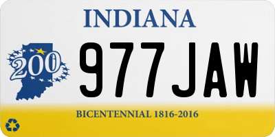 IN license plate 977JAW