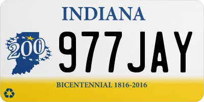 IN license plate 977JAY