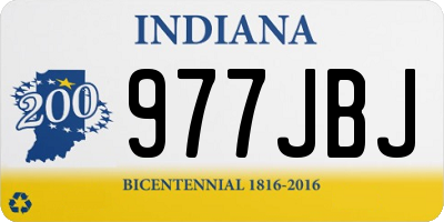 IN license plate 977JBJ