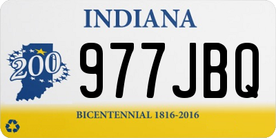 IN license plate 977JBQ
