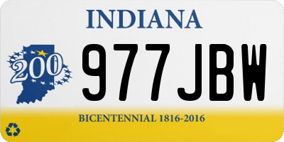 IN license plate 977JBW