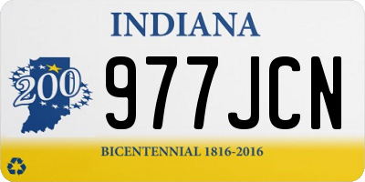 IN license plate 977JCN
