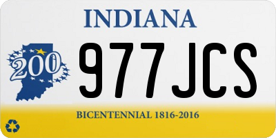 IN license plate 977JCS
