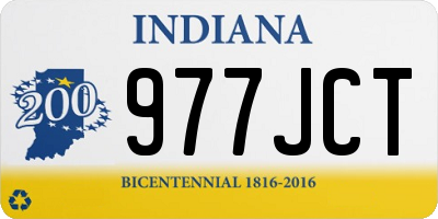 IN license plate 977JCT