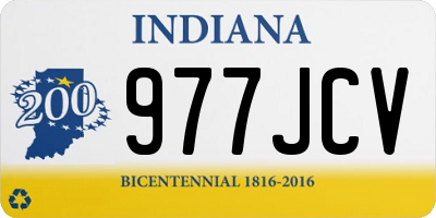 IN license plate 977JCV