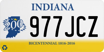 IN license plate 977JCZ