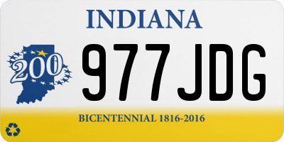 IN license plate 977JDG