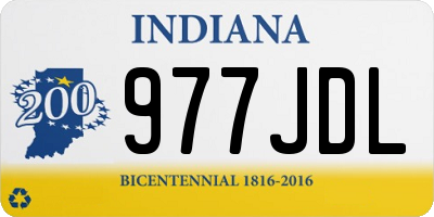IN license plate 977JDL