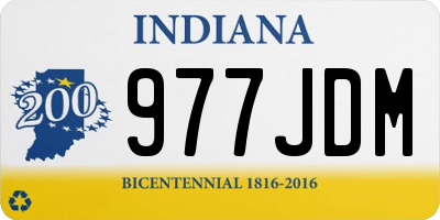 IN license plate 977JDM