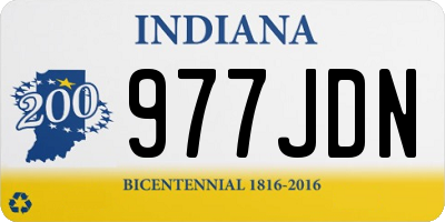 IN license plate 977JDN