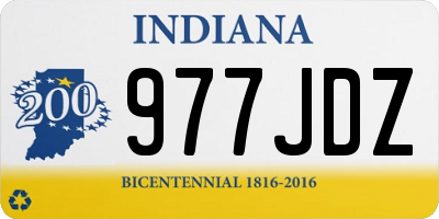 IN license plate 977JDZ