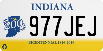 IN license plate 977JEJ