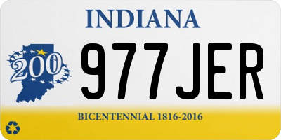 IN license plate 977JER