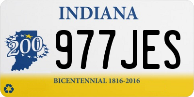 IN license plate 977JES