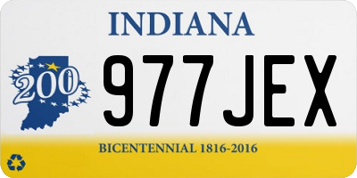 IN license plate 977JEX