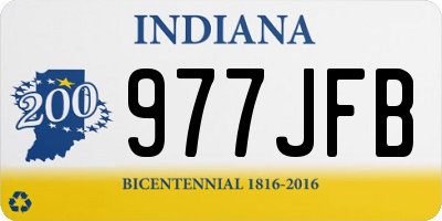 IN license plate 977JFB