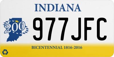 IN license plate 977JFC