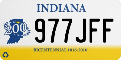 IN license plate 977JFF
