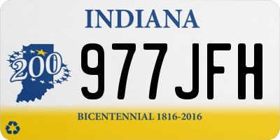IN license plate 977JFH