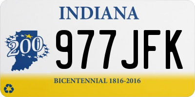 IN license plate 977JFK