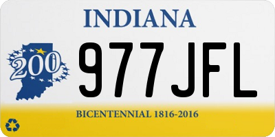 IN license plate 977JFL