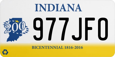 IN license plate 977JFO