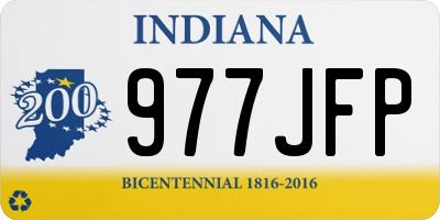 IN license plate 977JFP