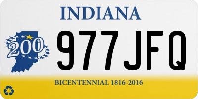 IN license plate 977JFQ