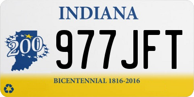 IN license plate 977JFT