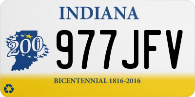 IN license plate 977JFV
