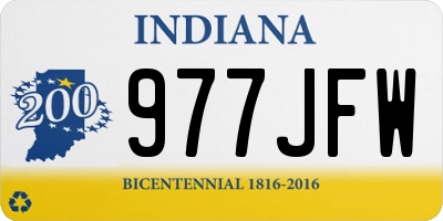 IN license plate 977JFW
