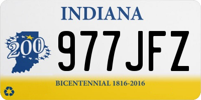 IN license plate 977JFZ