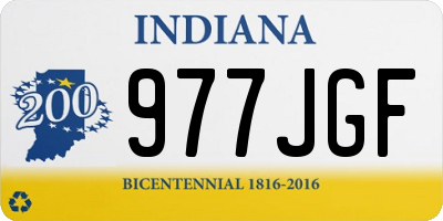 IN license plate 977JGF