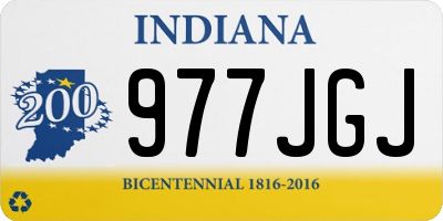 IN license plate 977JGJ