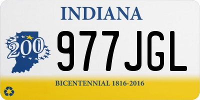 IN license plate 977JGL