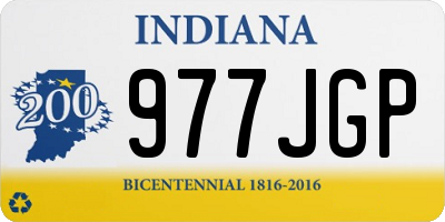 IN license plate 977JGP