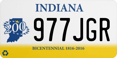 IN license plate 977JGR