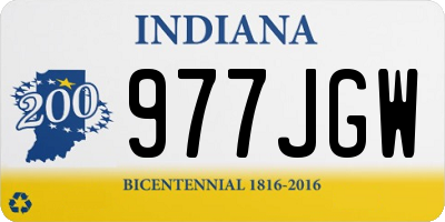 IN license plate 977JGW