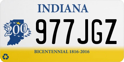 IN license plate 977JGZ